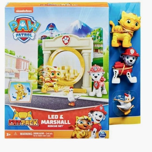 PAW Patrol Leo & Marshall Cat Pack Rescue Set Figures - 2pk - Picture 1 of 2